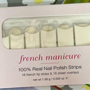 Color Street 100% Real Nail polish strips - French Manicure